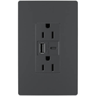 Legrand Radiant - radiant® 15A Tamper Resistant Ultra Fast USB Type A/C Outlet - R26USBAC6G - Canada Light Shop