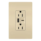 Legrand Radiant - radiant® 15A Tamper Resistant Ultra Fast USB Type A/C Outlet - R26USBAC6I - Canada Light Shop