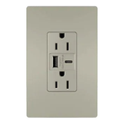 Legrand Radiant - radiant® 15A Tamper Resistant Ultra Fast USB Type A/C Outlet - R26USBAC6NICCV4 - Canada Light Shop