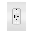 Legrand Radiant - radiant® 15A Tamper Resistant Ultra Fast USB Type A/C Outlet - R26USBAC6W - Canada Light Shop