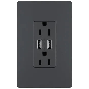Legrand Radiant - radiant® 15A Tamper Resistant USB Outlet - TM826USBGCCV4 - Canada Light Shop