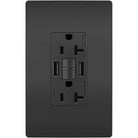 Legrand Radiant - radiant® 20A Tamper Resistant Self Test GFCI USB Type A/A Outlet - 2097TRUSBAABK - Canada Light Shop