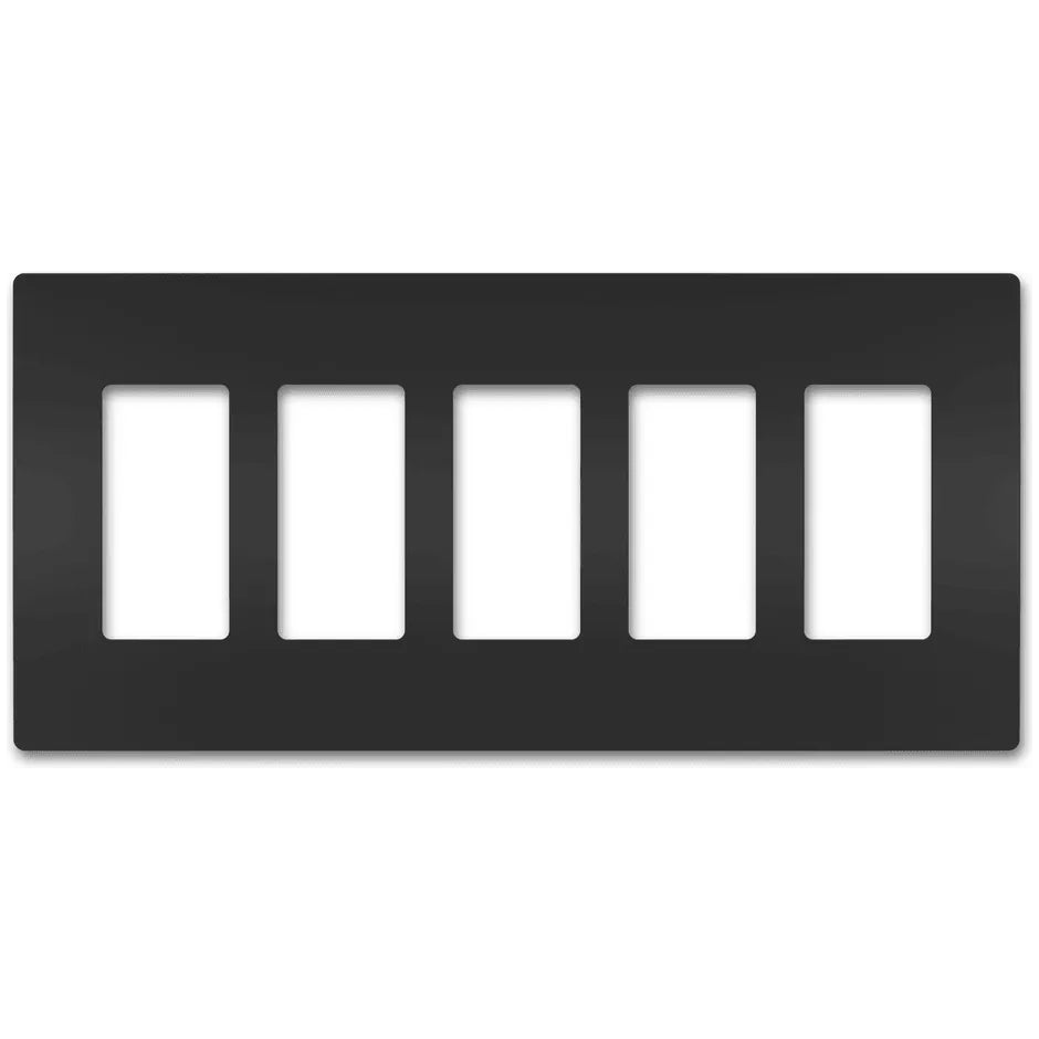Legrand Radiant - radiant® Five-Gang Screwless Wall Plate - RWP265BK - Canada Light Shop
