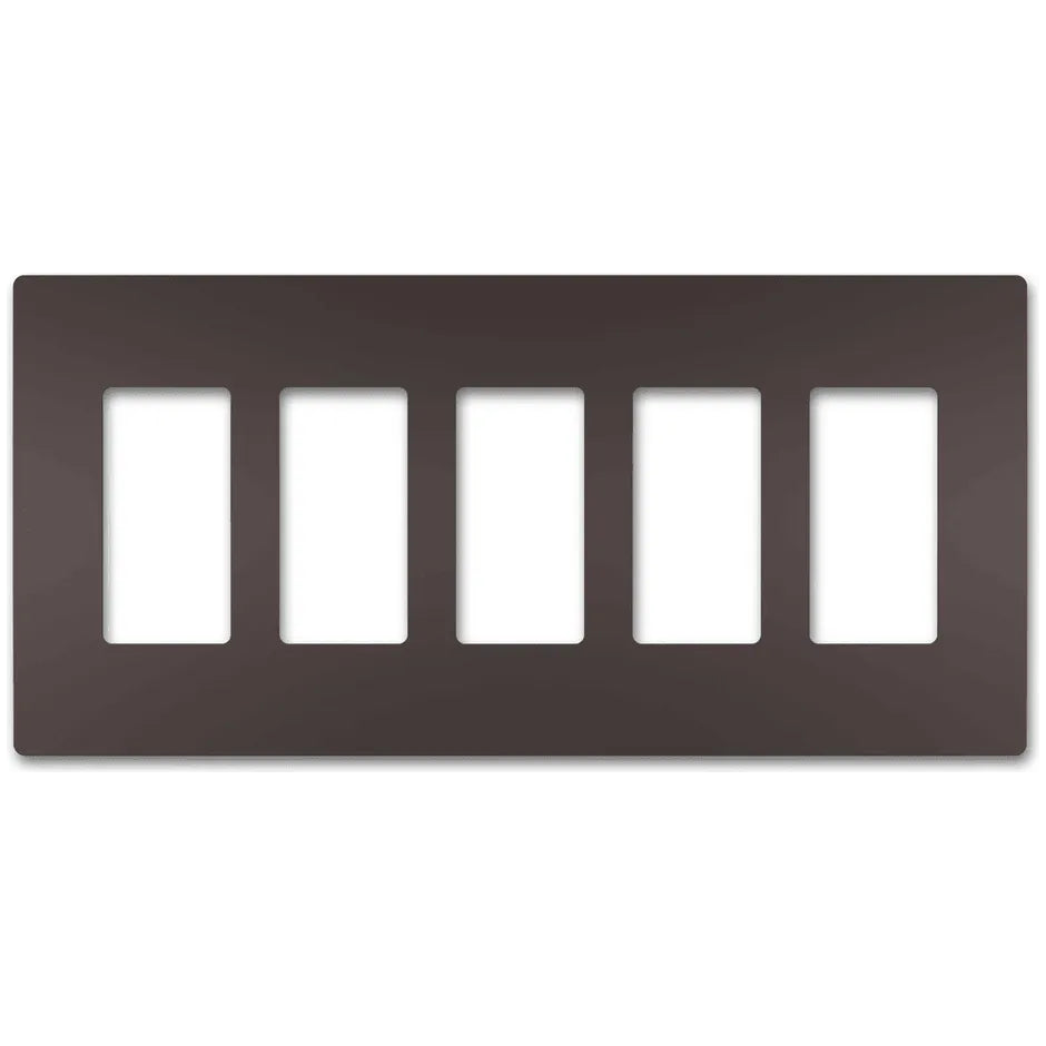 Legrand Radiant - radiant® Five-Gang Screwless Wall Plate - RWP265DB - Canada Light Shop