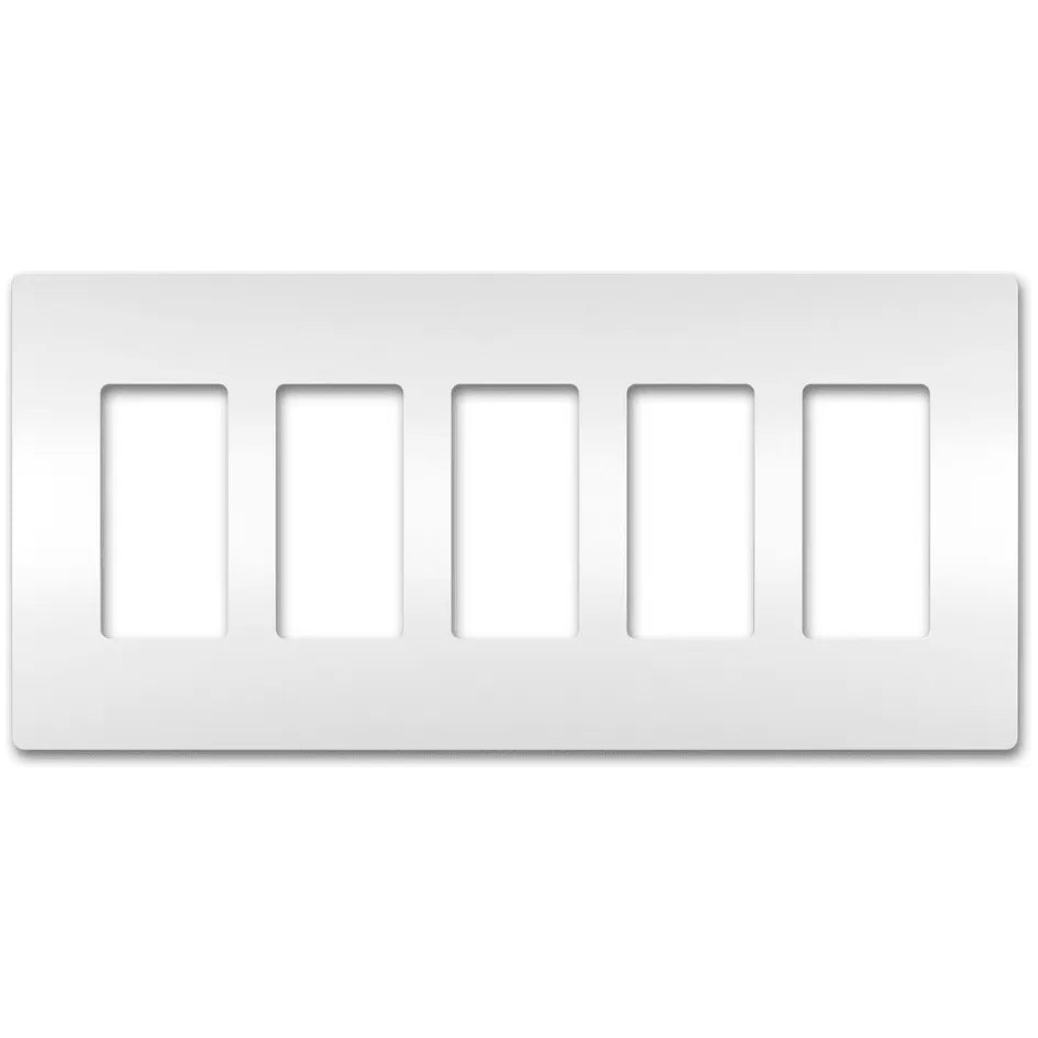 Legrand Radiant - radiant® Five-Gang Screwless Wall Plate - RWP265W - Canada Light Shop