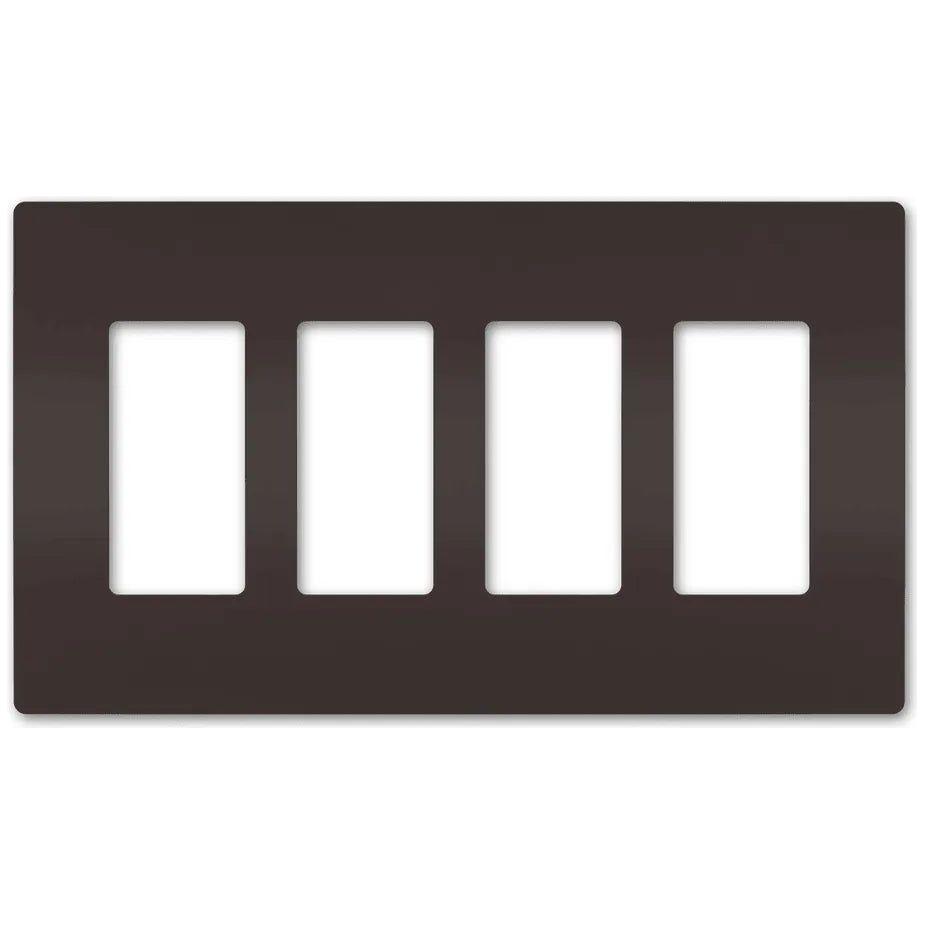 Legrand Radiant - radiant® Four-Gang Screwless Wall Plate - RWP264 - Canada Light Shop