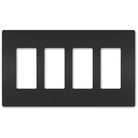 Legrand Radiant - radiant® Four-Gang Screwless Wall Plate - RWP264BK - Canada Light Shop