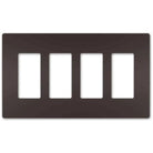 Legrand Radiant - radiant® Four-Gang Screwless Wall Plate - RWP264DB - Canada Light Shop