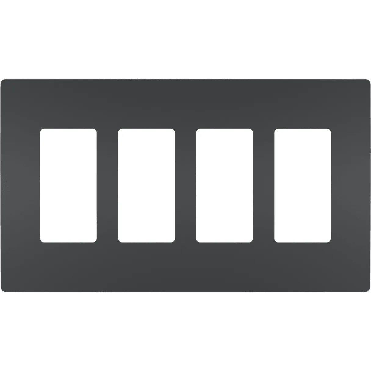 Legrand Radiant - radiant® Four-Gang Screwless Wall Plate - RWP264GCC6 - Canada Light Shop