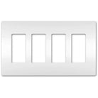 Legrand Radiant - radiant® Four-Gang Screwless Wall Plate - RWP264W - Canada Light Shop