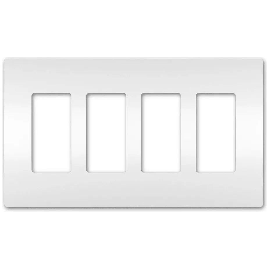 Legrand Radiant - radiant® Four-Gang Screwless Wall Plate - RWP264W - Canada Light Shop