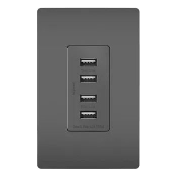 Legrand Radiant - radiant® Quad USB Charger - TM8USB4BKCC6 - Canada Light Shop