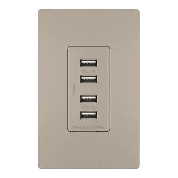Legrand Radiant - radiant® Quad USB Charger - TM8USB4NICC6 - Canada Light Shop