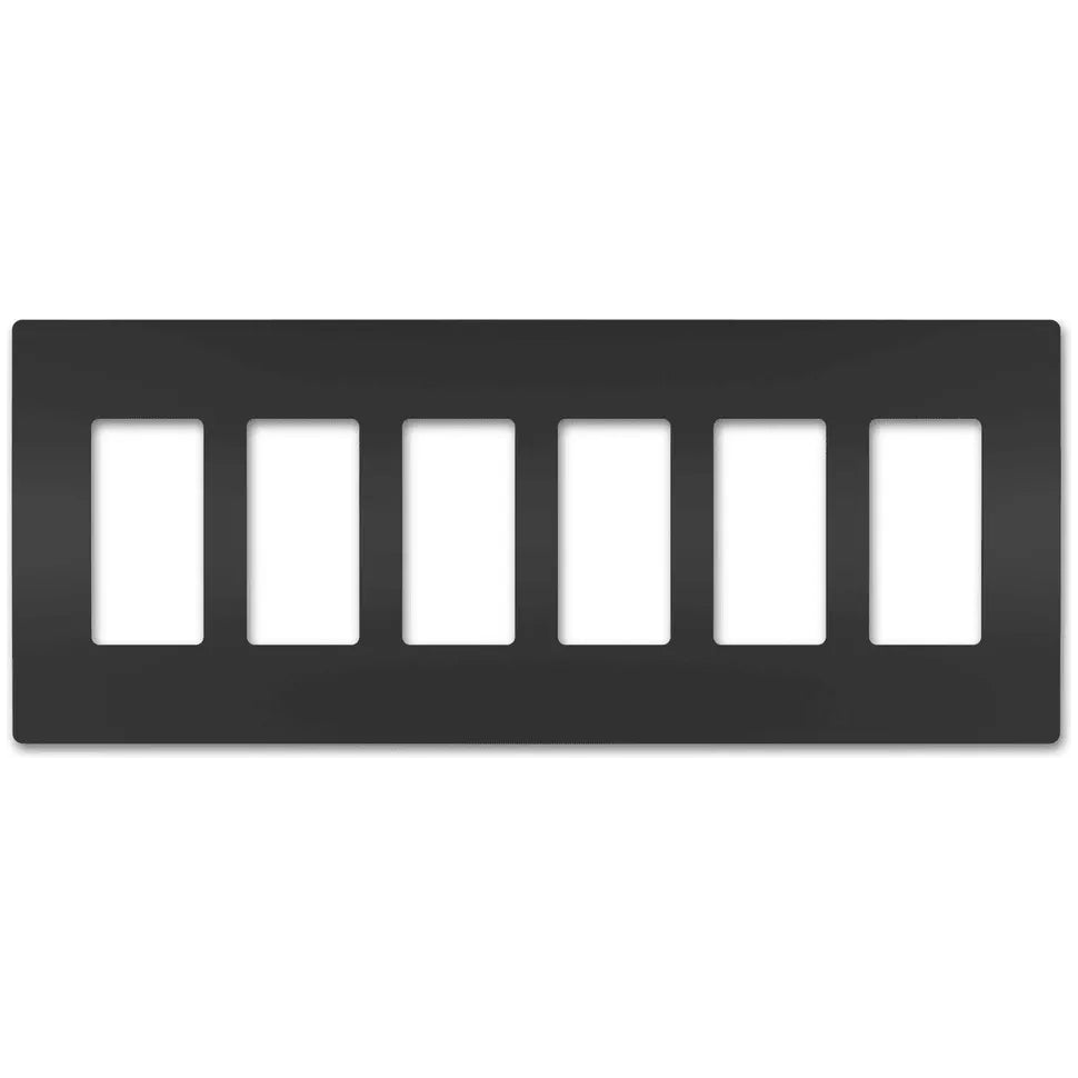 Legrand Radiant - radiant® Six-Gang Screwless Wall Plate - RWP266BK - Canada Light Shop