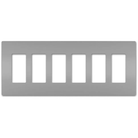 Legrand Radiant - radiant® Six-Gang Screwless Wall Plate - RWP266GRY - Canada Light Shop