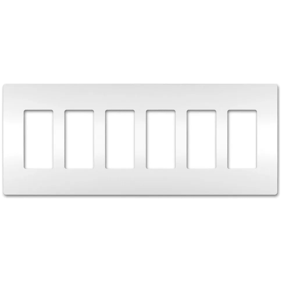 Legrand Radiant - radiant® Six-Gang Screwless Wall Plate - RWP266W - Canada Light Shop