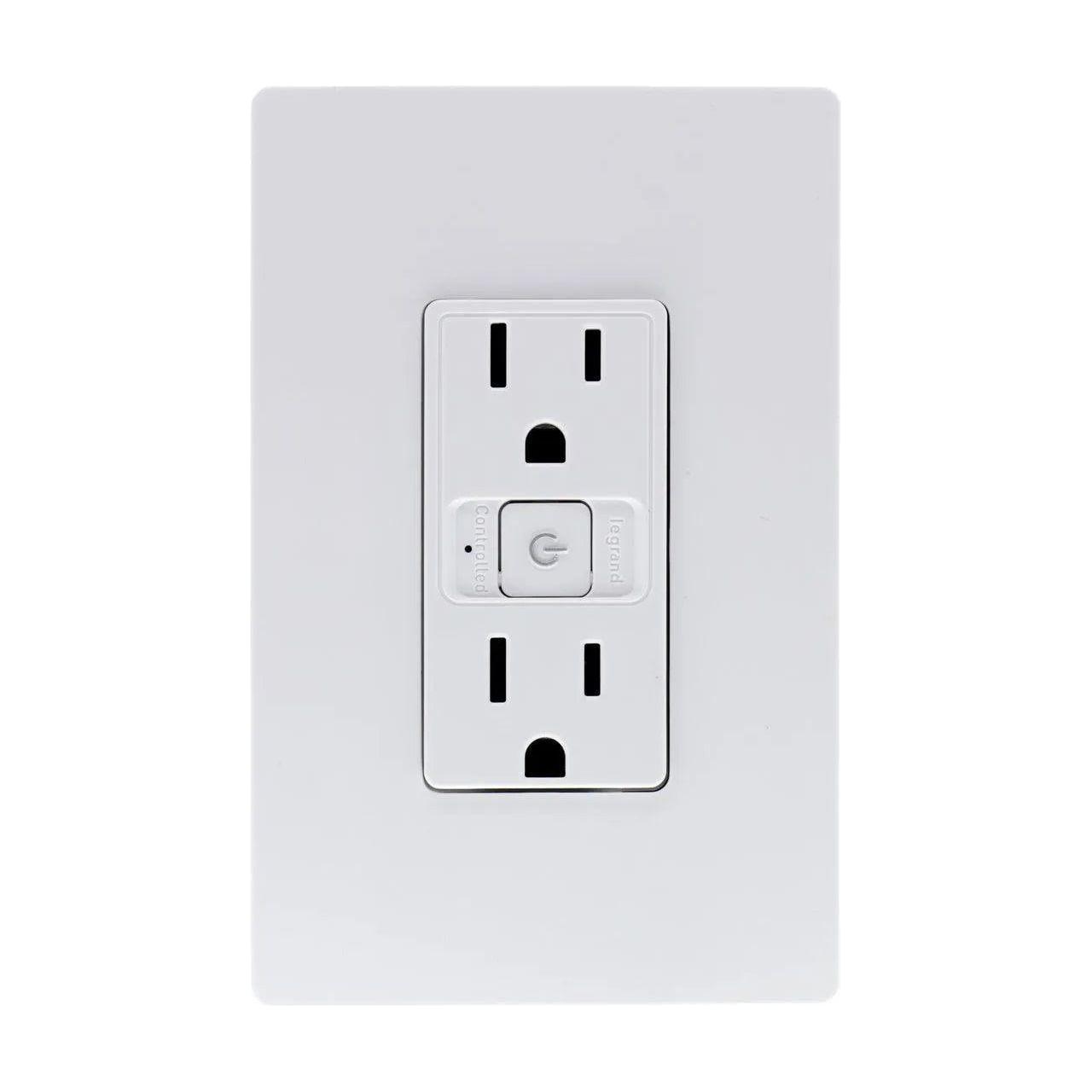 Legrand Radiant - radiant® Smart Outlet, Wi-Fi - WWRR15WHCACCV2 - Canada Light Shop