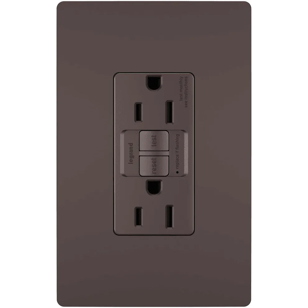 Legrand Radiant - radiant® Spec Grade 15A Tamper Resistant Self Test GFCI Receptacle - 1597TRDBCC4 - Canada Light Shop