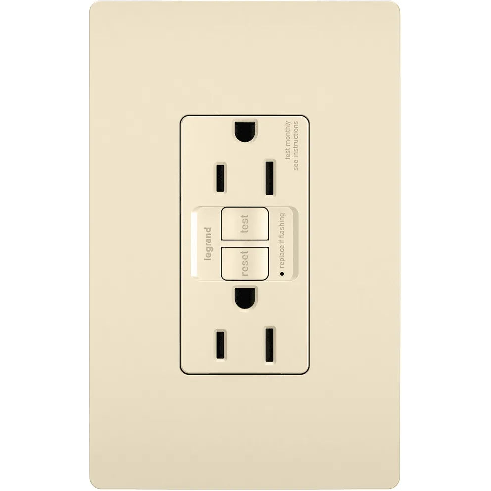 Legrand Radiant - radiant® Spec Grade 15A Tamper Resistant Self Test GFCI Receptacle - 1597TRLA - Canada Light Shop