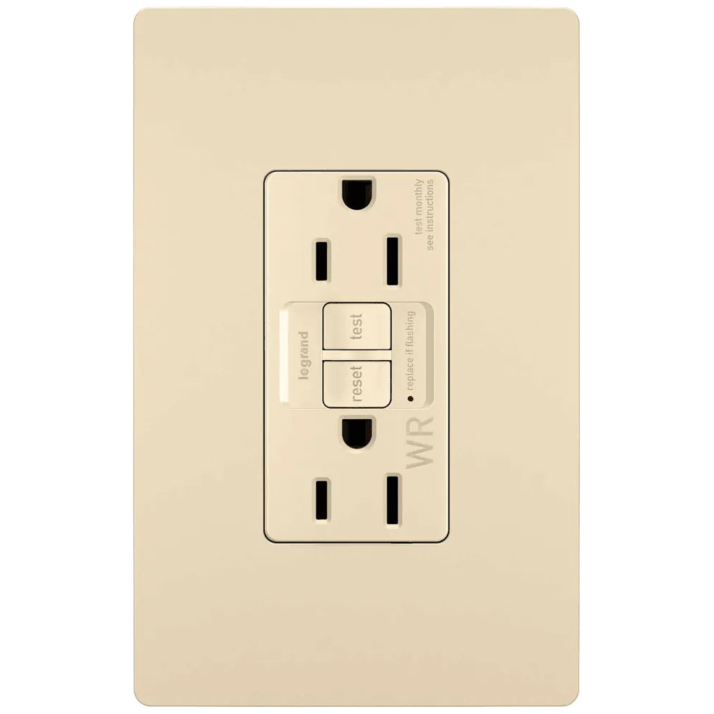 Legrand Radiant - radiant® Spec Grade 15A Weather Resistant Self Test GFCI Receptacle - 1597TRWRI - Canada Light Shop