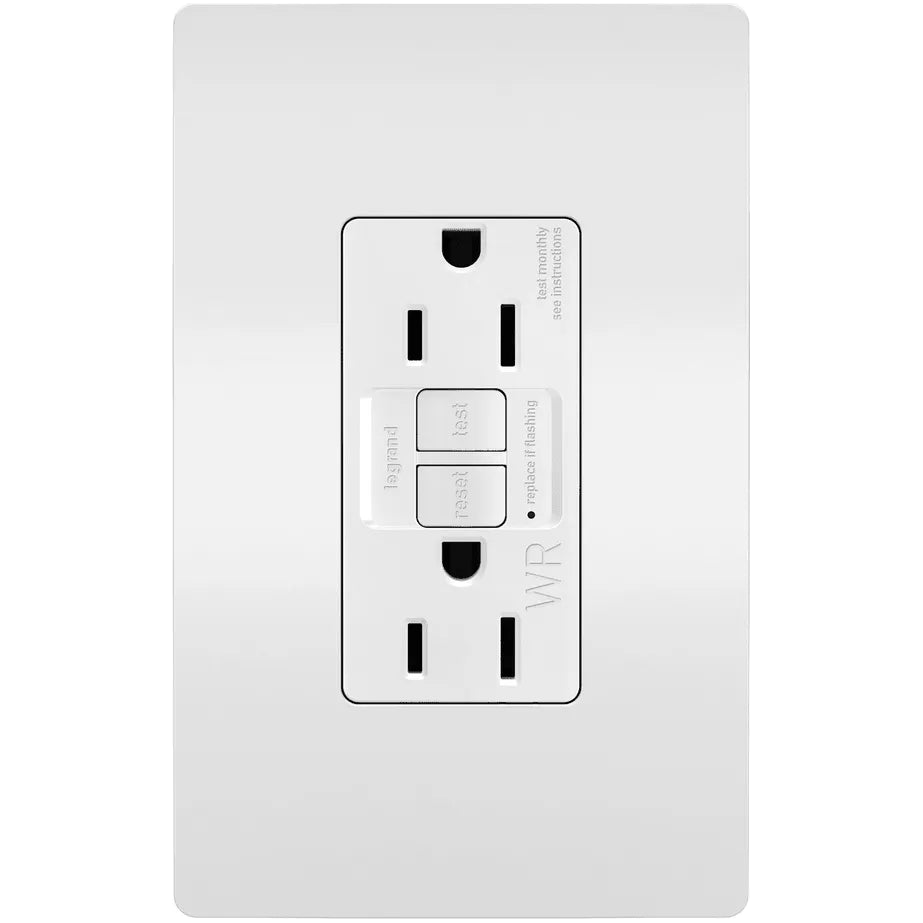 Legrand Radiant - radiant® Spec Grade 15A Weather Resistant Self Test GFCI Receptacle - 1597TRWRW - Canada Light Shop