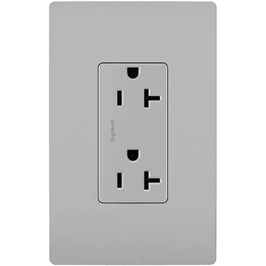 Legrand Radiant - radiant® Spec Grade 20A Tamper Resistant Receptacle - TR26352RGRY - Canada Light Shop
