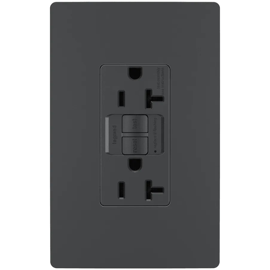 Legrand Radiant - radiant® Spec Grade 20A Tamper Resistant Self Test GFCI Receptacle - 2097TRGCC4 - Canada Light Shop