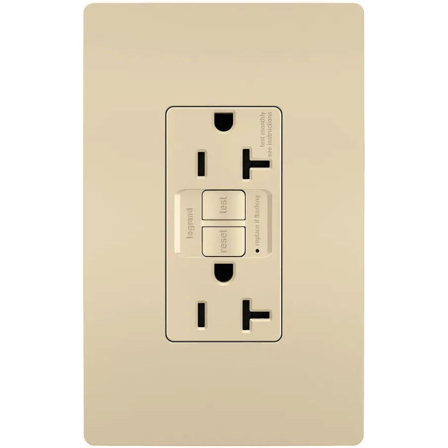 Legrand Radiant - radiant® Spec Grade 20A Tamper Resistant Self Test GFCI Receptacle - 2097TRI - Canada Light Shop