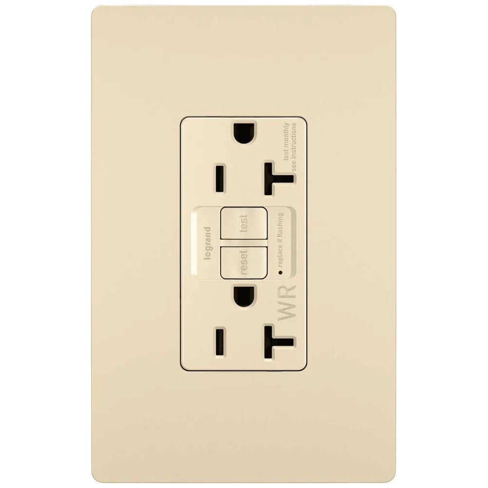Legrand Radiant - radiant® Spec Grade 20A Weather Resistant Self Test GFCI Receptacle - 2097TRWRI - Canada Light Shop
