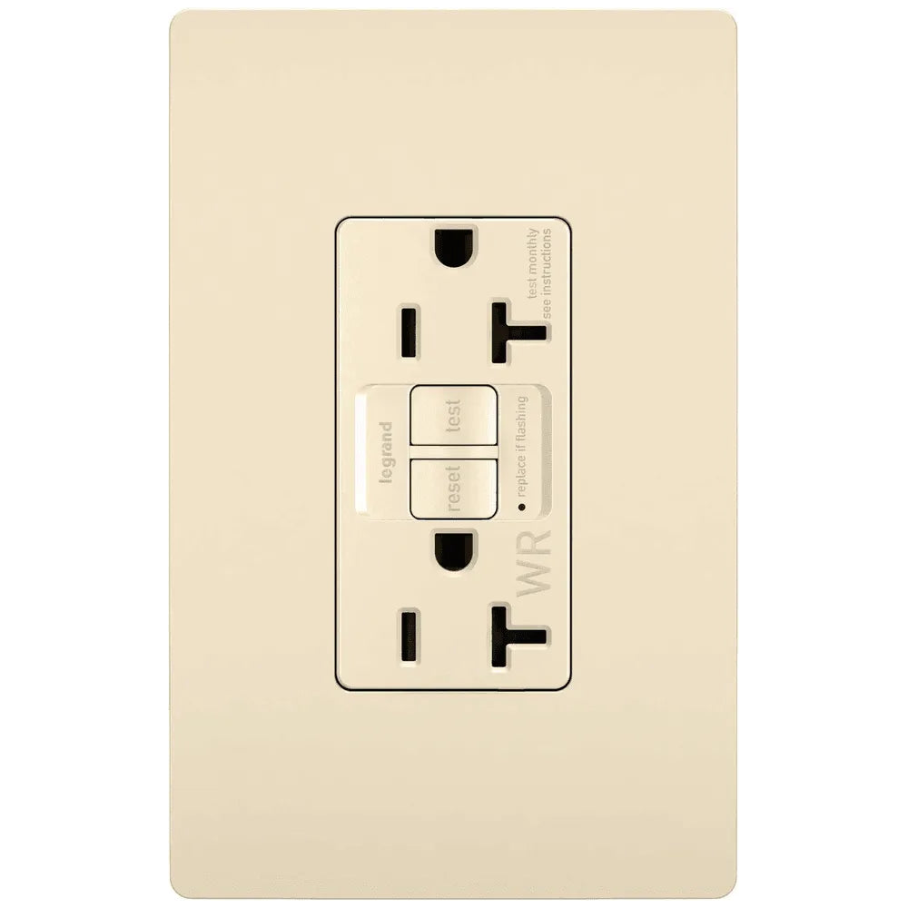 Legrand Radiant - radiant® Spec Grade 20A Weather Resistant Self Test GFCI Receptacle - 2097TRWRLA - Canada Light Shop