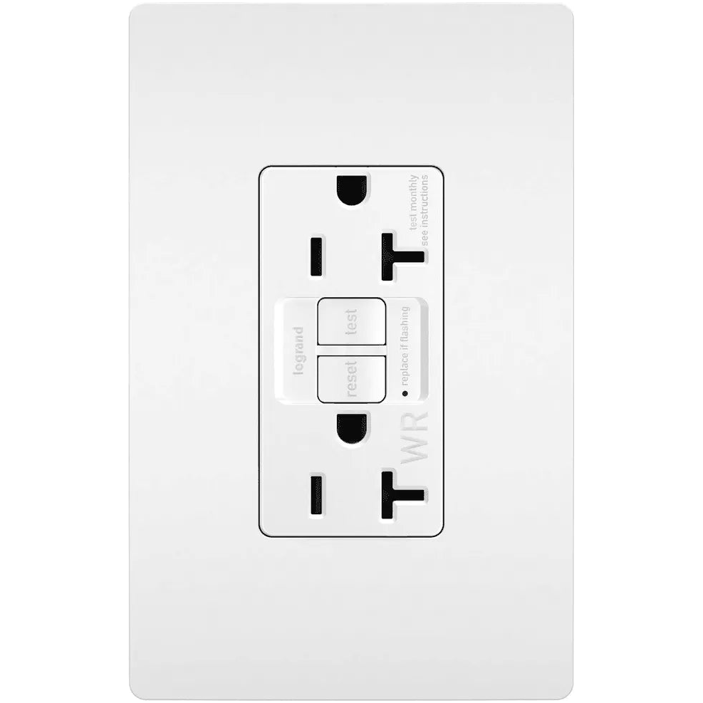 Legrand Radiant - radiant® Spec Grade 20A Weather Resistant Self Test GFCI Receptacle - 2097TRWRW - Canada Light Shop