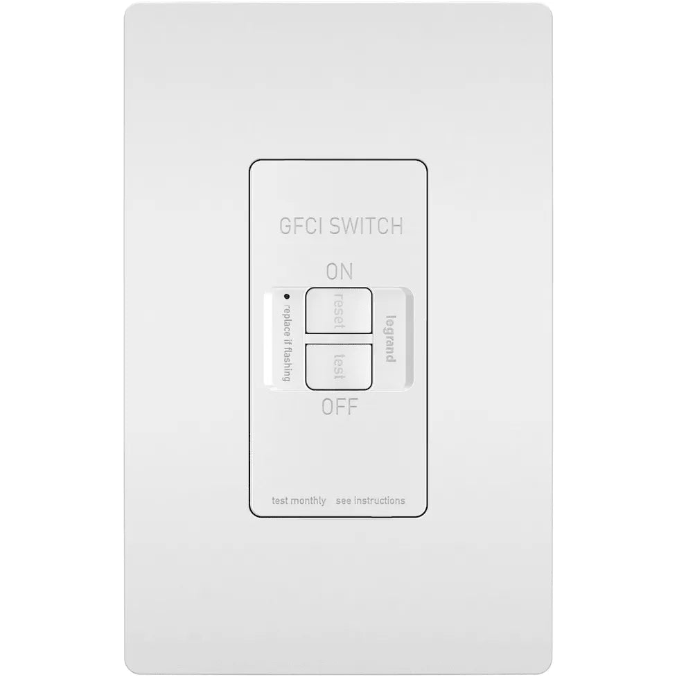 Legrand Radiant - radiant® Spec Grade Dead Front 20A Self Test GFCI Receptacle - 2087W - Canada Light Shop