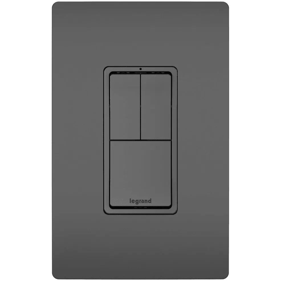 Legrand Radiant - radiant® Two Single-Pole Switches and Single Pole/3-Way Switch - RCD113BK - Canada Light Shop