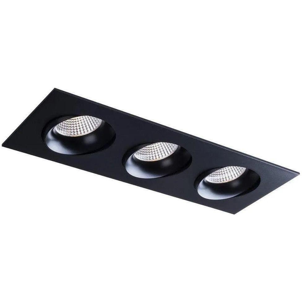 Liteline - LUNA 3.5" 3-light Multiples - RA35M-3L-9G-90BK - Canada Light Shop