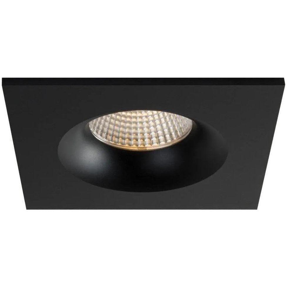 Liteline - LUNA 3.5 Square Fixed - RA35S-12F-27K-90BK - Canada Light Shop