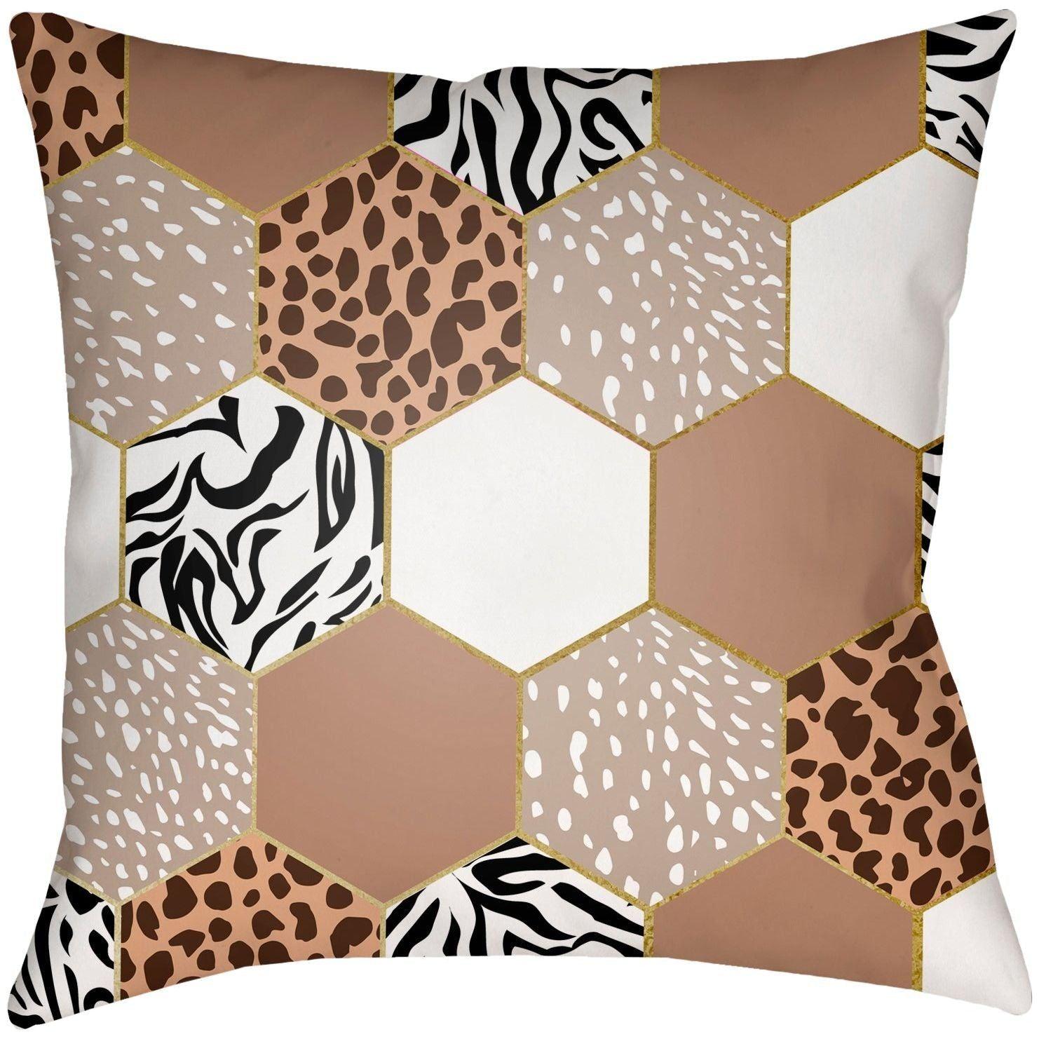 Livabliss - Animal Hexigon Accent Pillow - AHX001-1616 - Canada Light Shop