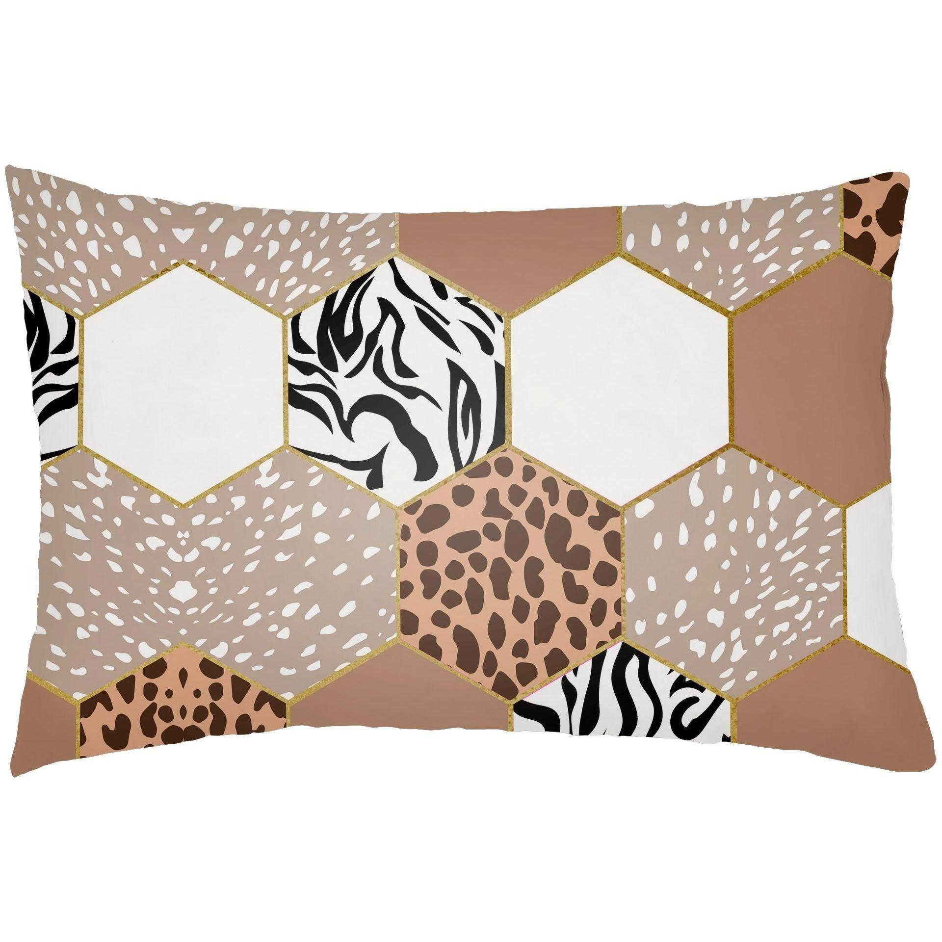 Livabliss - Animal Hexigon Lumbar Pillow - AHX001-1422 - Canada Light Shop