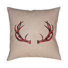 Livabliss - Antlers Accent Pillow - PLAID036-1818 - Canada Light Shop