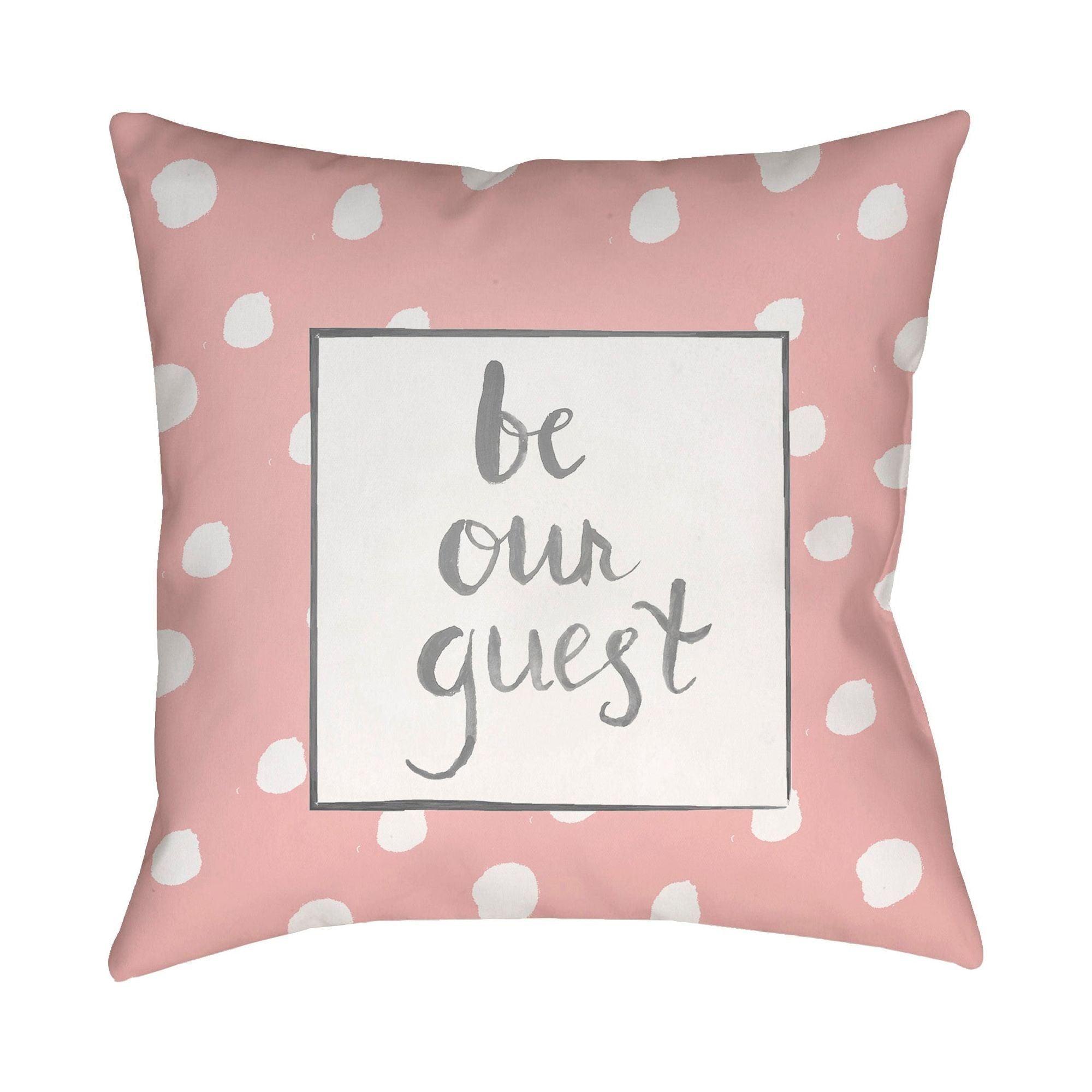 Livabliss - Be Our Guest Accent Pillow - QTE001-1818 - Canada Light Shop