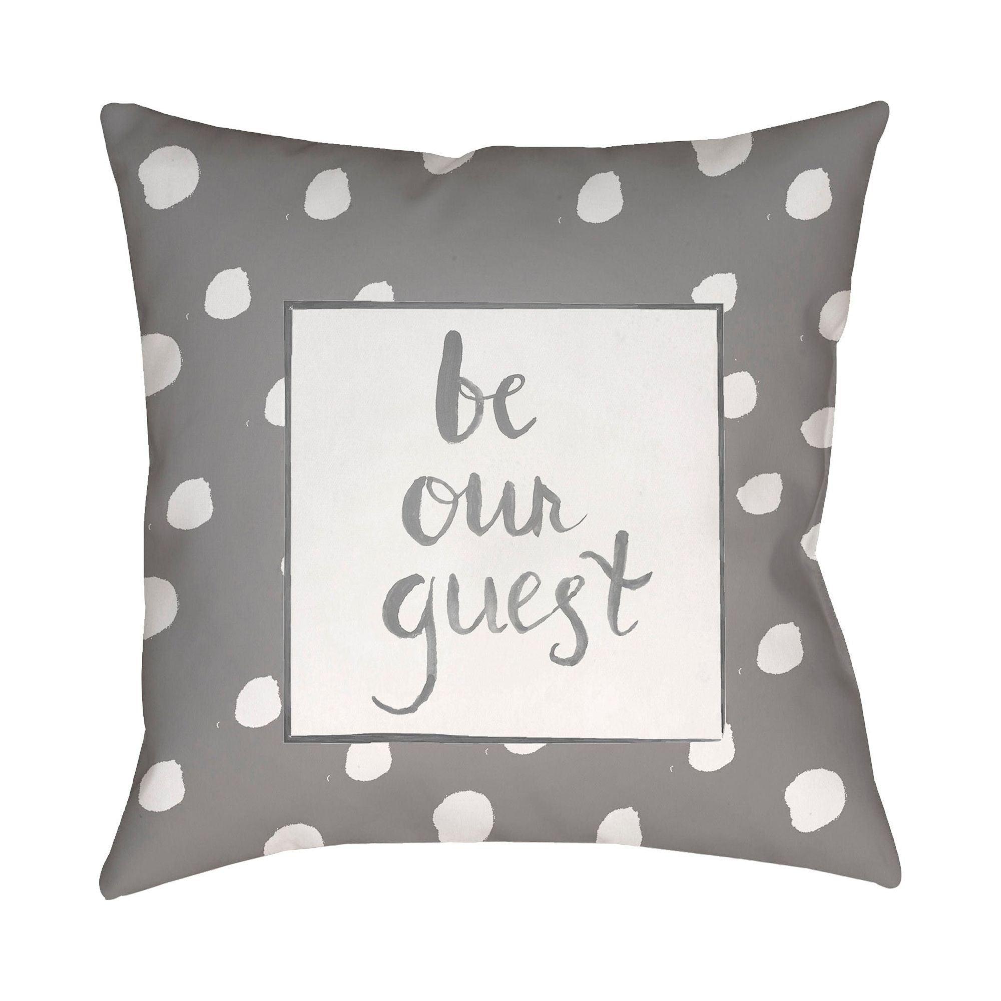 Livabliss - Be Our Guest Accent Pillow - QTE002-1818 - Canada Light Shop