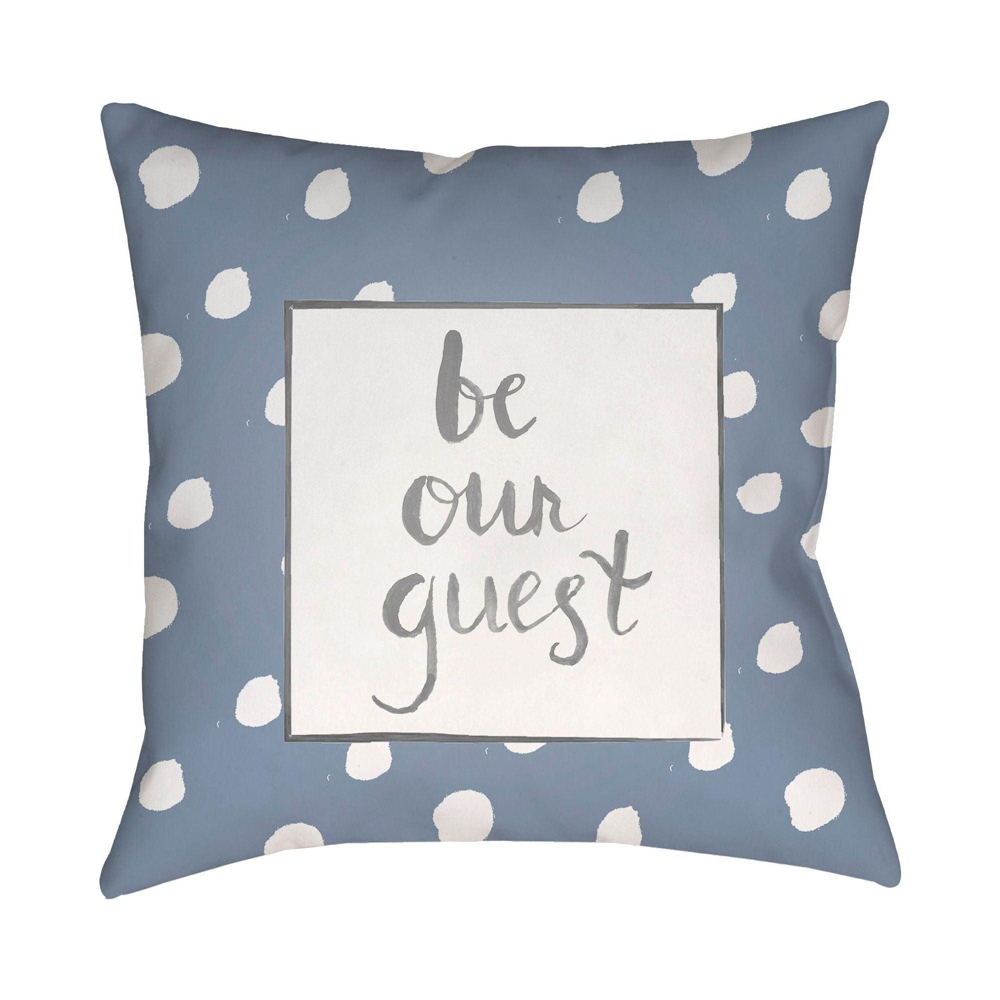 Livabliss - Be Our Guest Accent Pillow - QTE003-1818 - Canada Light Shop