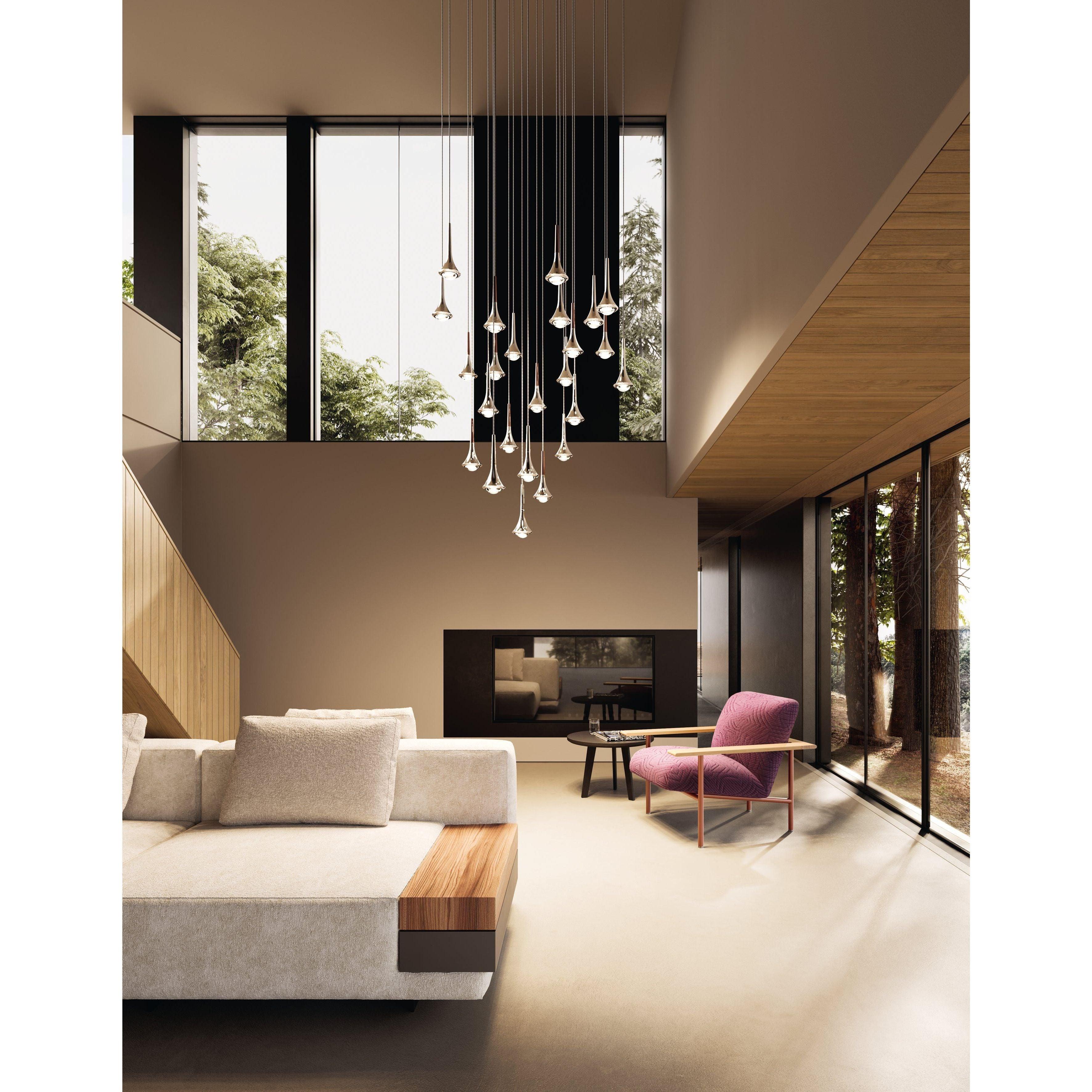 Lodes - 24 Light Rain - Cluster Composition - 1 x R04L24 1000U, 13 x 15621 4730U, 11 x 15621 5530U - Canada Light Shop