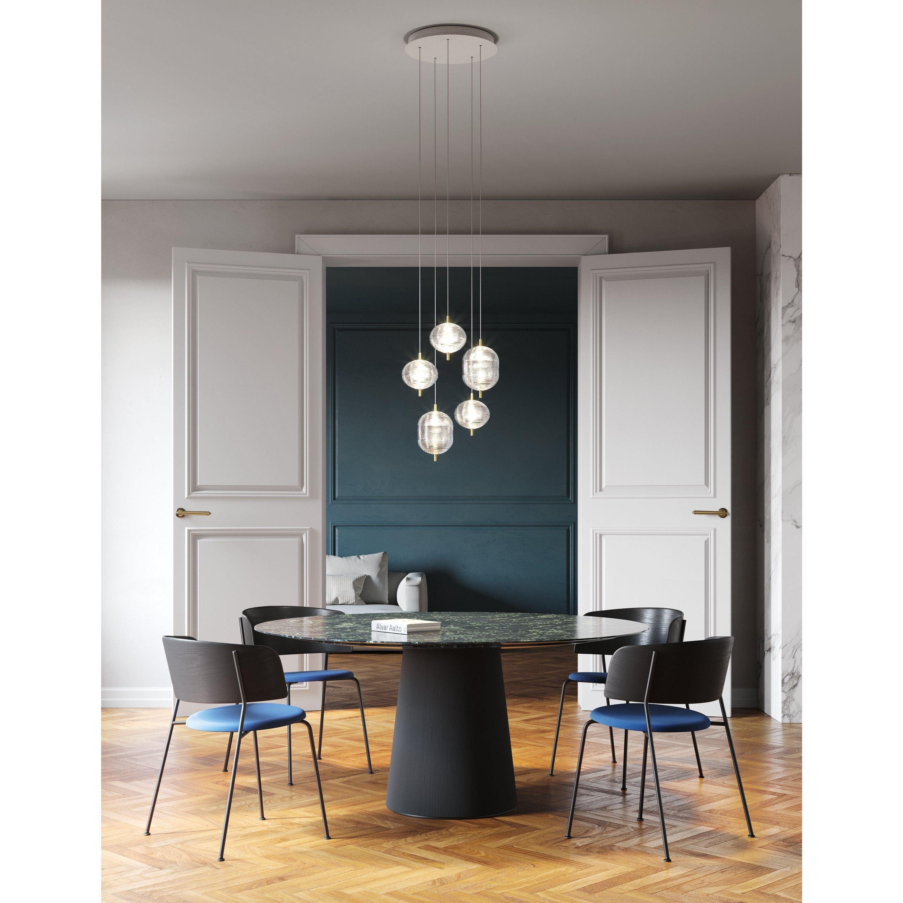 Lodes - 5 Light Jefferson Mini and Small - Cluster Composition - 1 x R04L05 1000MU, 2 x 16822 5027U, 3 x 16821 5027U - Canada Light Shop
