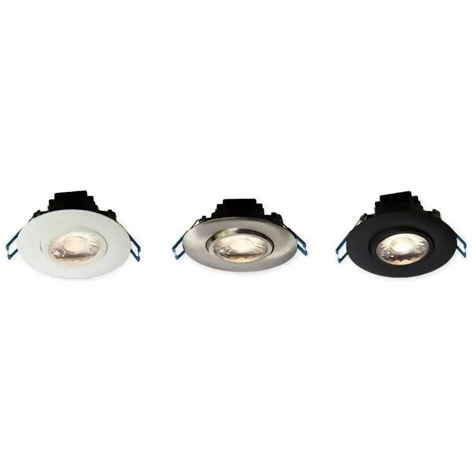 Lotus LED Lights - 3" Eyeball Gimbal LED Recessed Light - LL3G-27K-BK - Canada Light Shop
