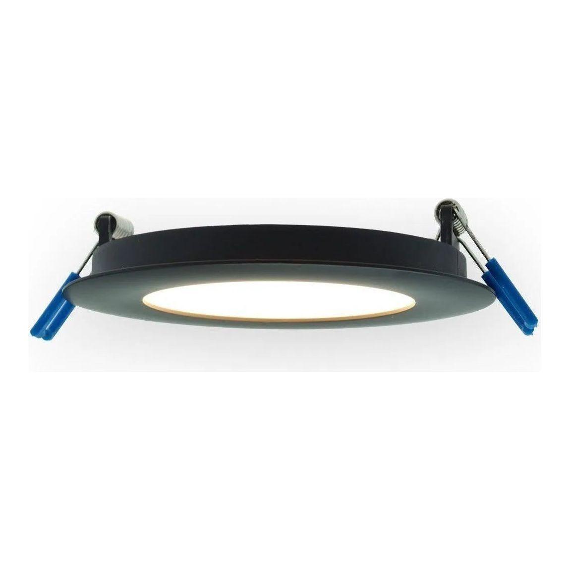 Lotus LED Lights - 4" Round Super Slim 9W LED Recessed Light - LY4RCS/30K/BK - Canada Light Shop