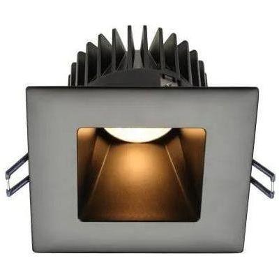 Lotus LED Lights - 4" Square Deep Regressed LED Recessed Light - LD4S-27K-4S-BR-BT - Canada Light Shop