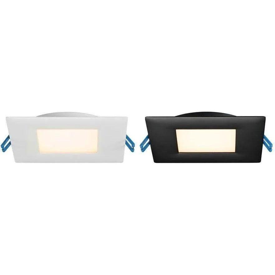 Lotus LED Lights - 4" Square Super Thin LED Recessed Light - LL4S-27K-BK - Canada Light Shop