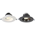 Lotus LED Lights - 6" Round Regressed Gimbal LED Recessed Light - LRG6-27K-BK - Canada Light Shop