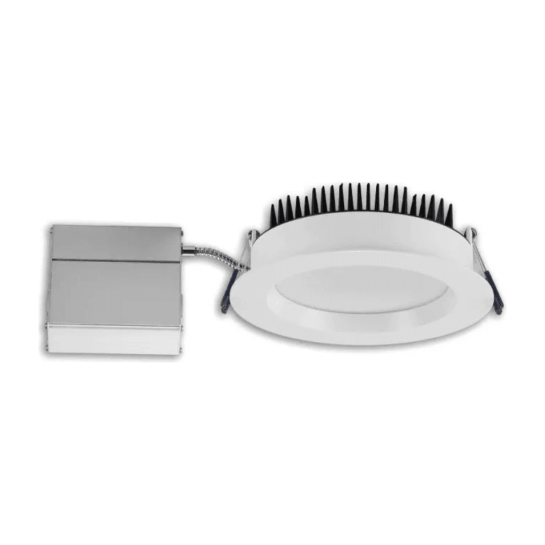 Lotus LED Lights - 6" Round Regressed LED Recessed Light - LL6RR-27K-BK - Canada Light Shop
