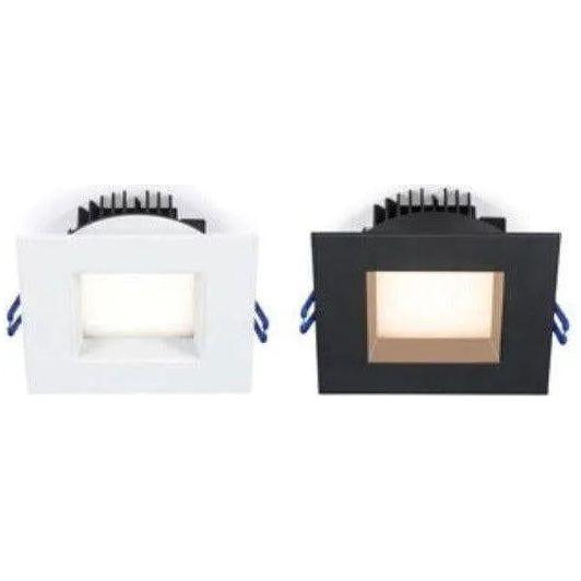 Lotus LED Lights - 6" Square Regressed LED Recessed Light - LL6SR-27K-BK - Canada Light Shop